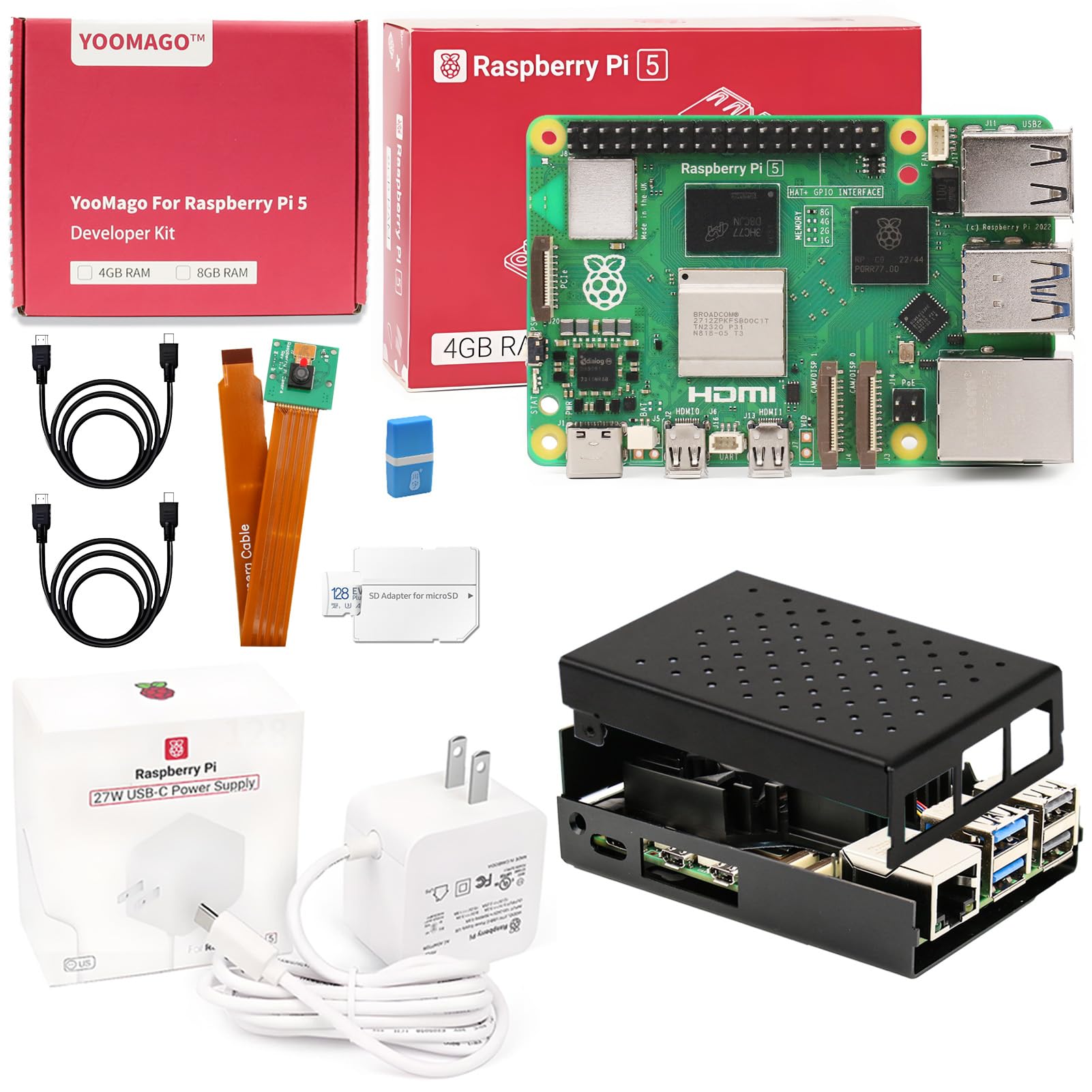 Raspberry Pi 4 8Gb Ram Kit - Neues Original-Entwicklungsboard Raspberry Pi 5 Kit